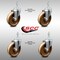 Service Caster 5 Inch SS High Temp Phenolic Wheel Swivel 3/8 Inch Threaded Stem Caster Set SCC SCC-SSTS20S514-PHSHT-381615-4 - alternate 4